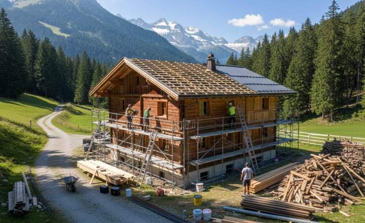 Rénovation de chalets, Embrun